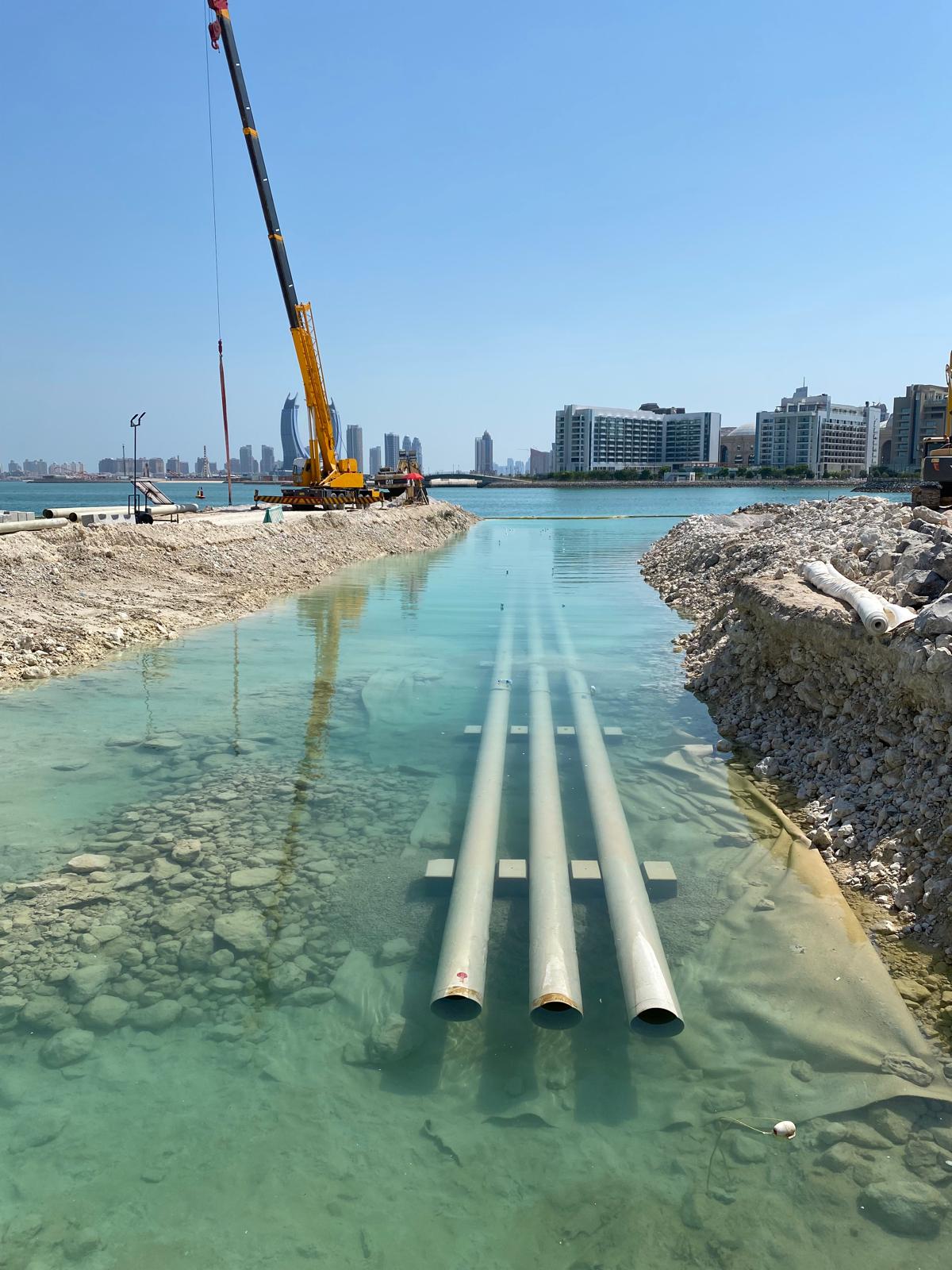 Installation of Discharge Pipes